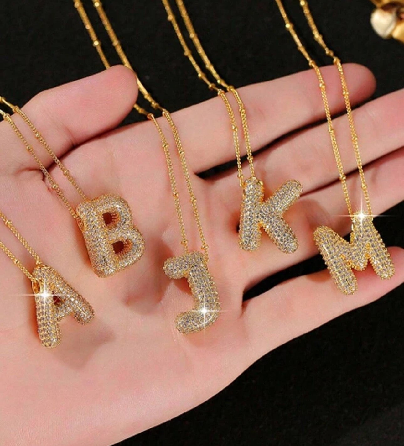 My Bubble Initial Letter Necklace