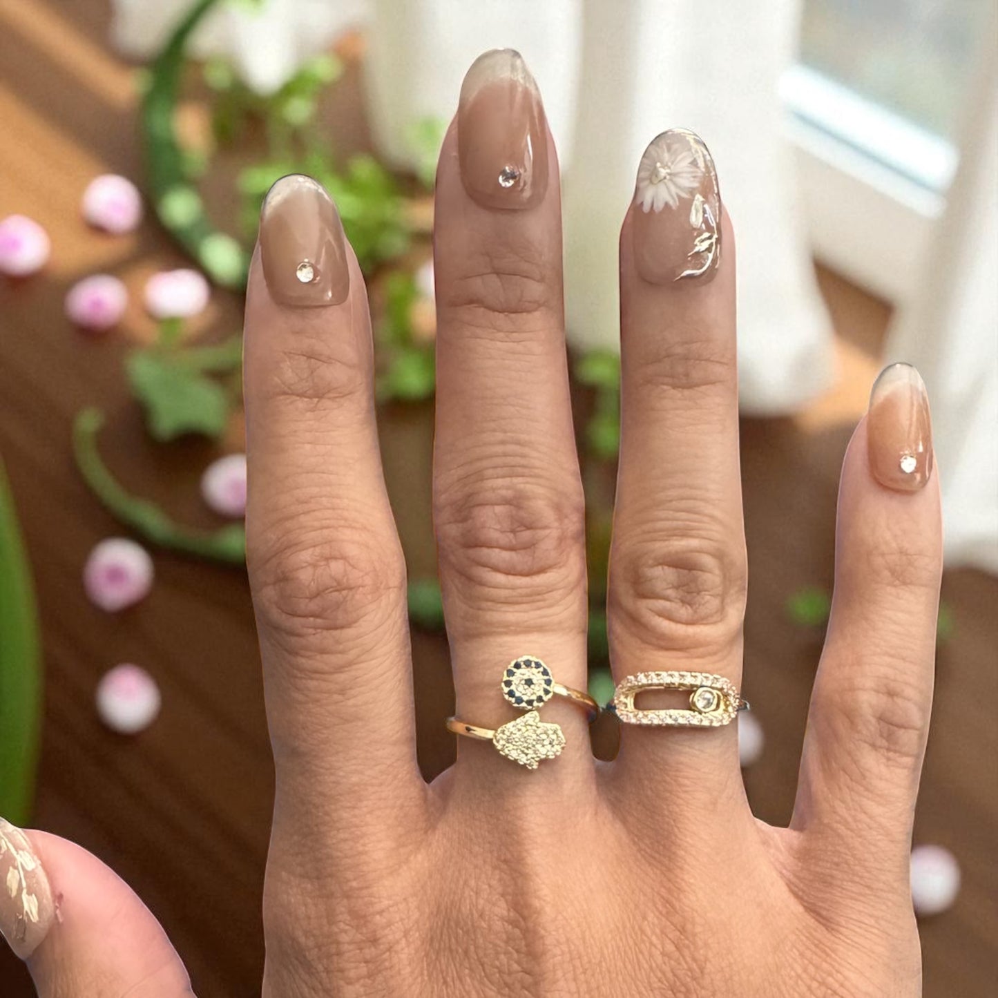 Hamsa Nazar Ring