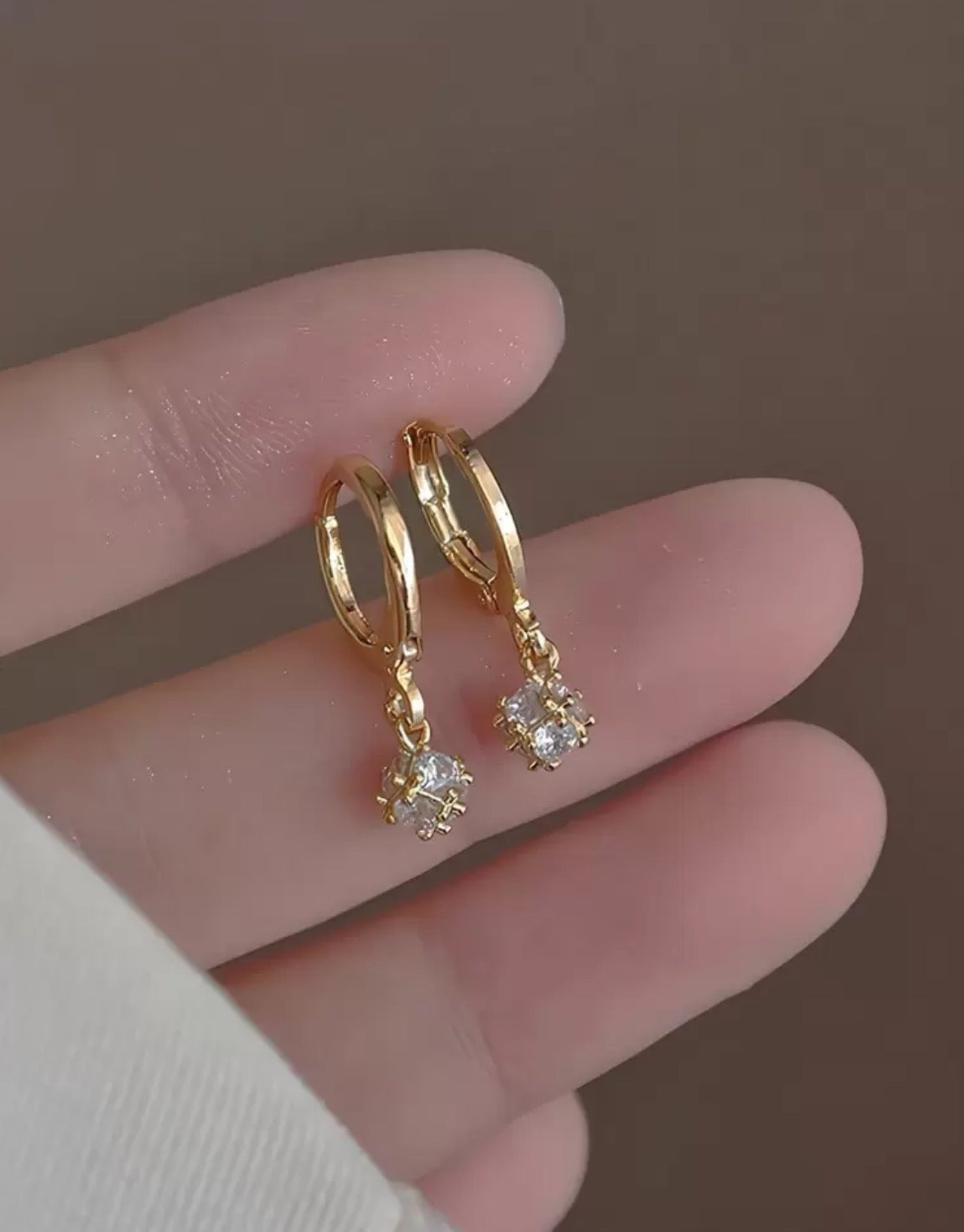 Cz Huggie Earrings