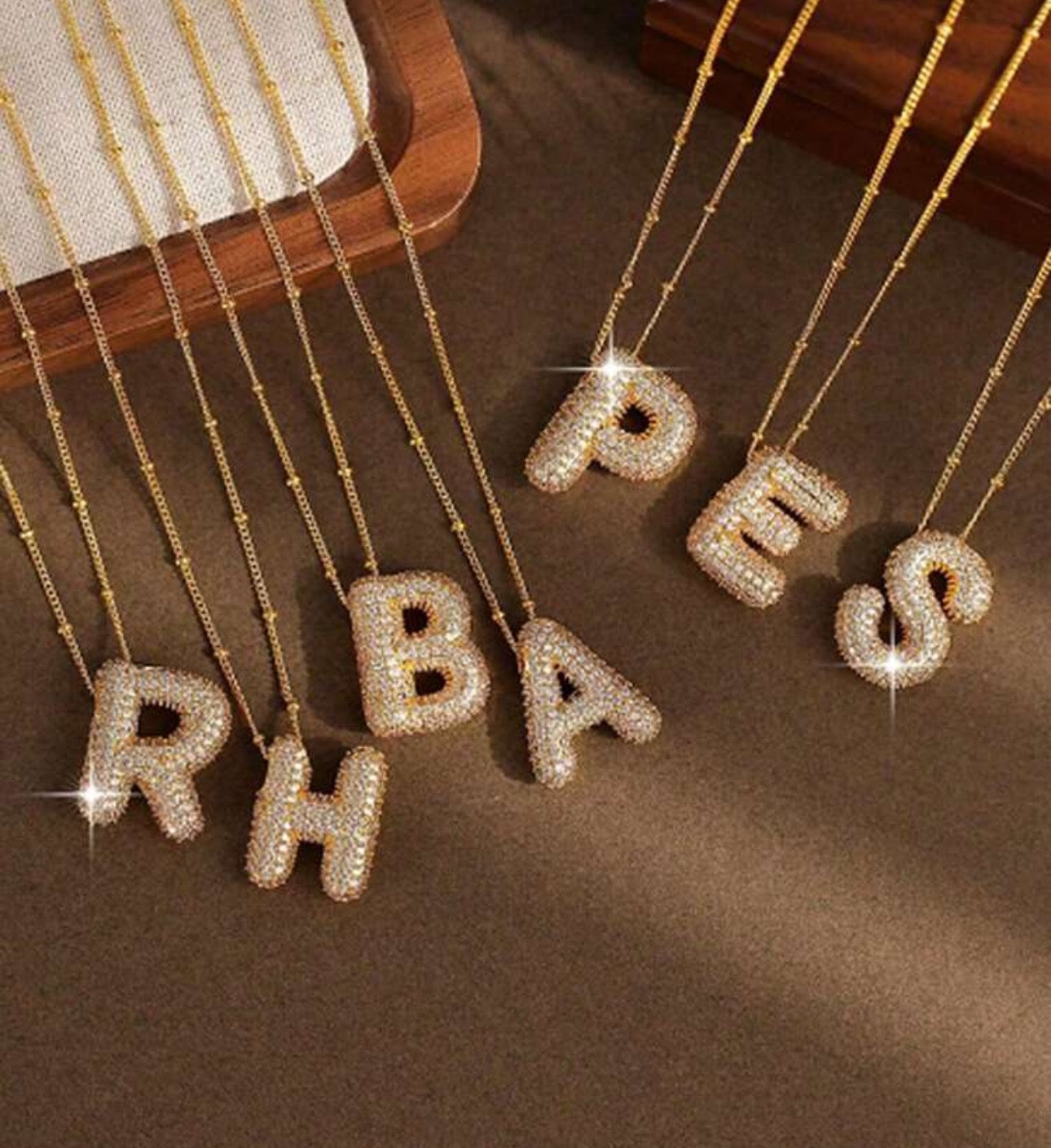 My Bubble Initial Letter Necklace