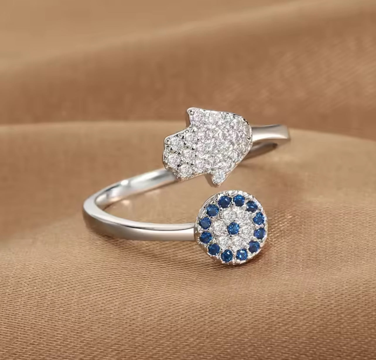 Hamsa Nazar Ring