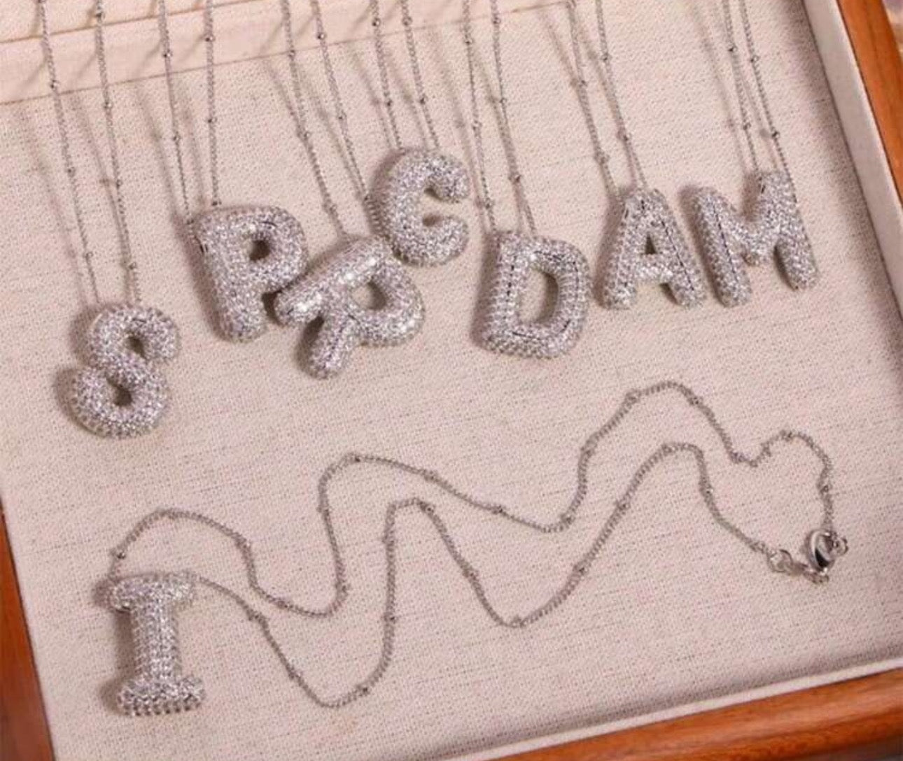 My Bubble Initial Letter Necklace