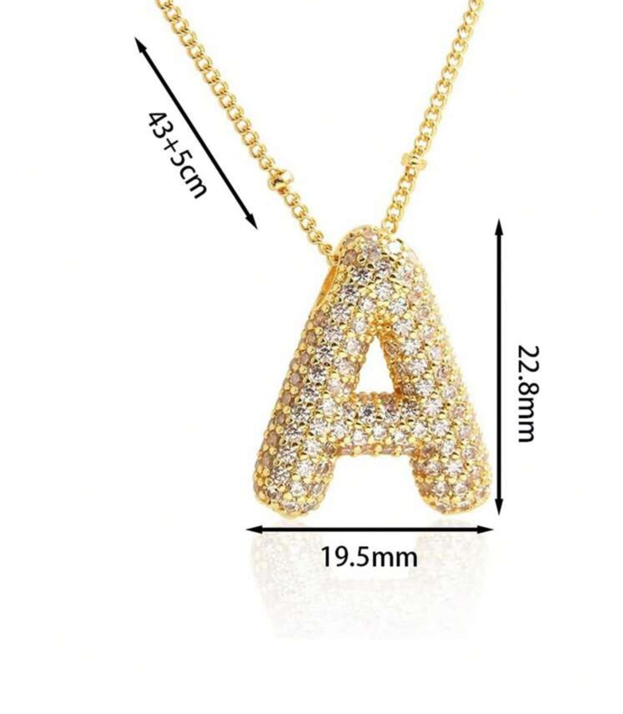 My Bubble Initial Letter Necklace