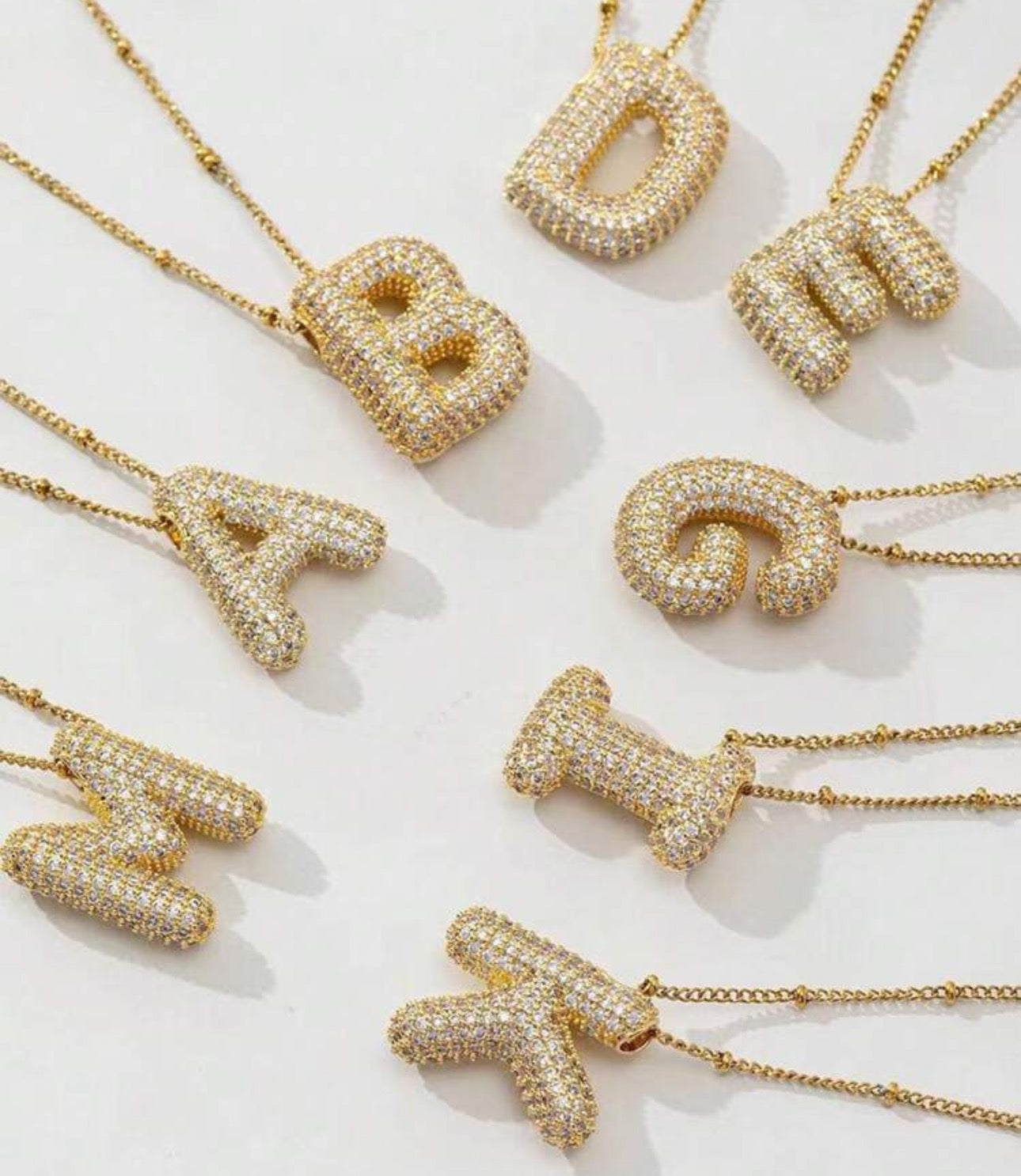 My Bubble Initial Letter Necklace