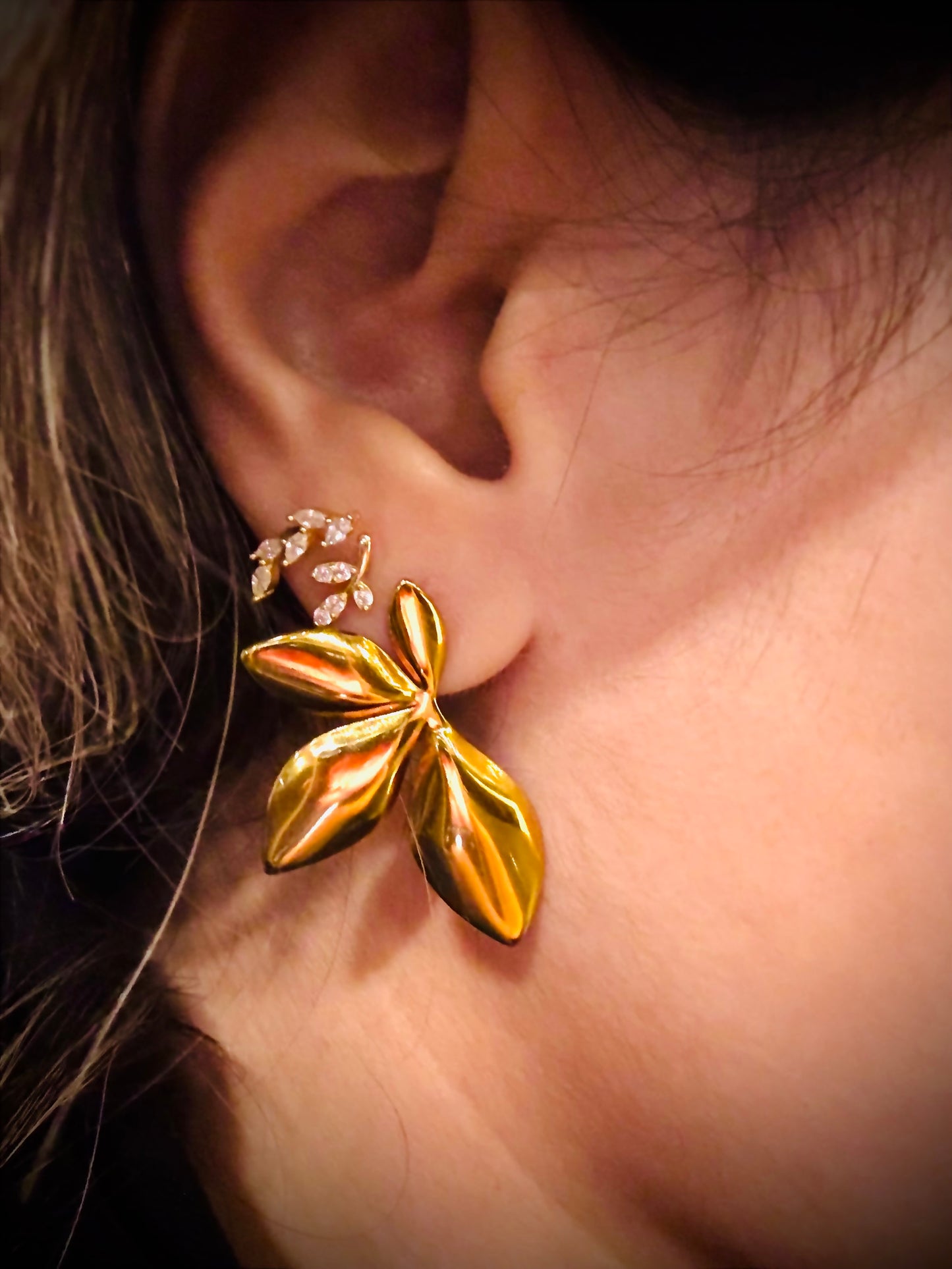 Olive Leaf Earrings
