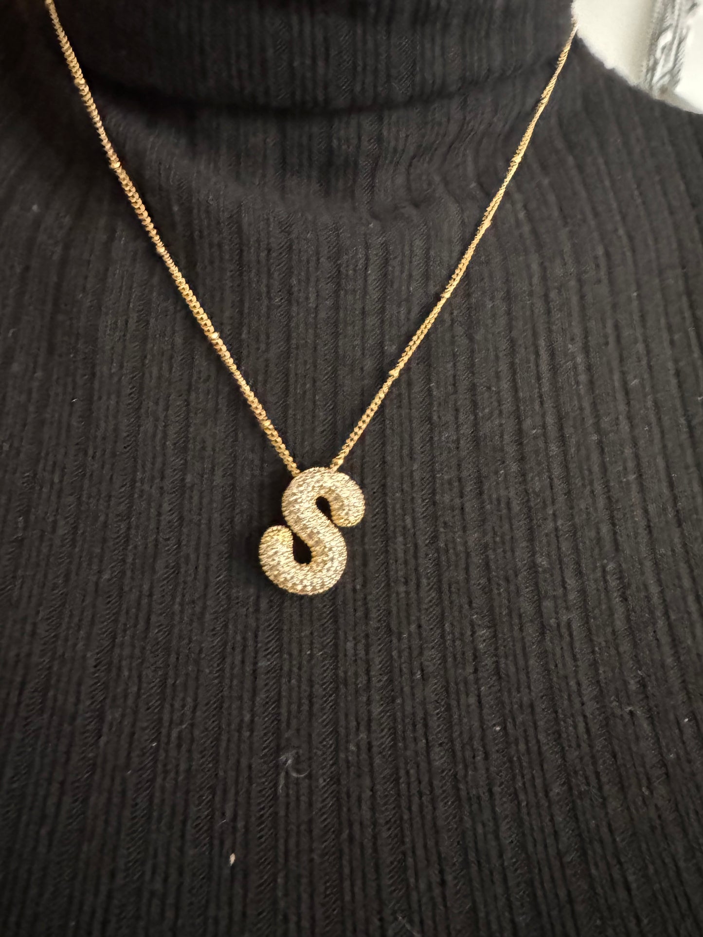 My Bubble Initial Letter Necklace