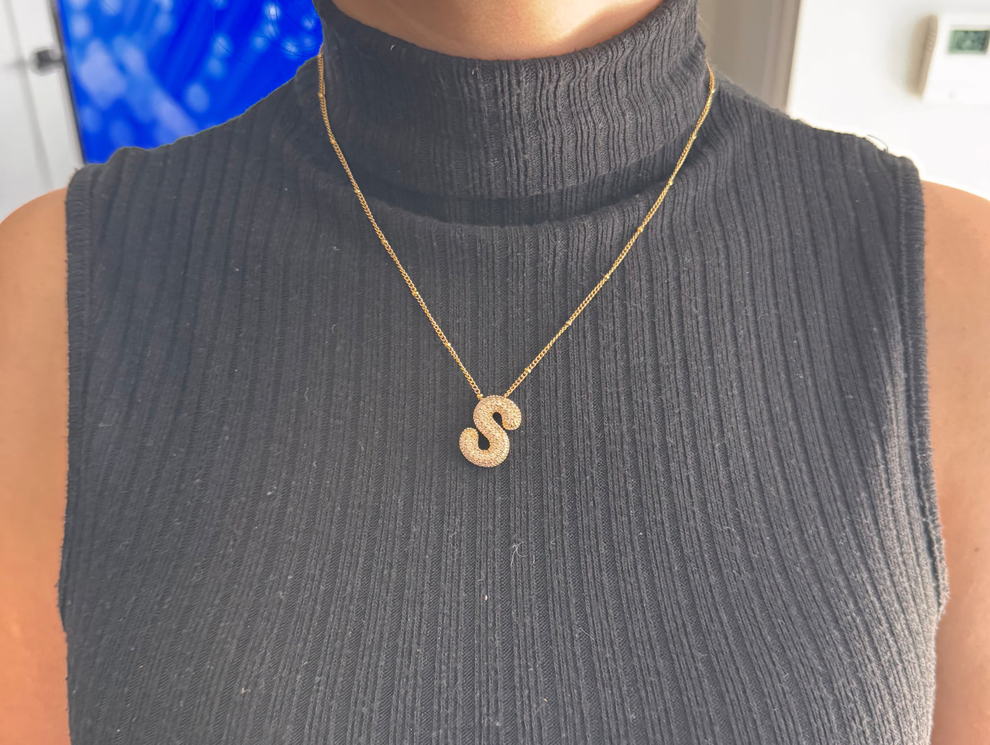 My Bubble Initial Letter Necklace