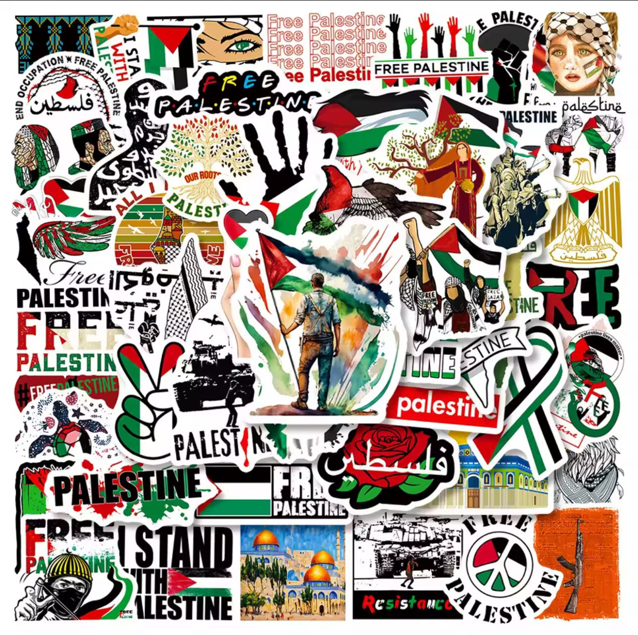 Palestine Solidarity Stickers