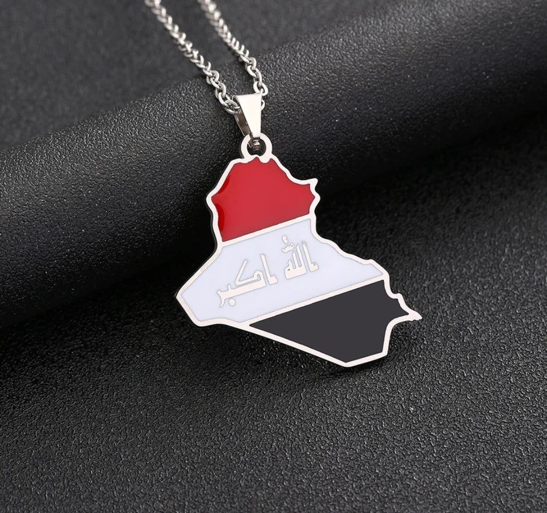 Map of Iraq Necklace
