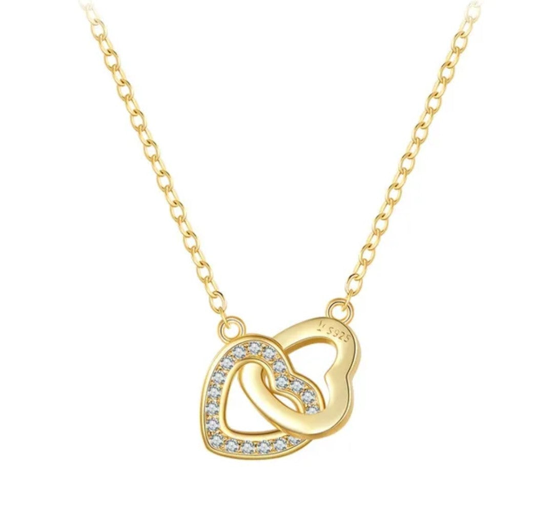 Intertwined Hearts Necklace