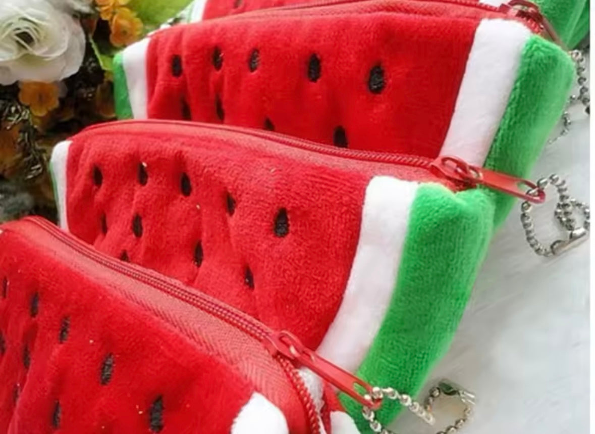 Plush Watermelon Pouch