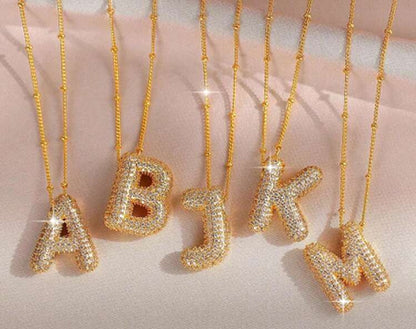 My Bubble Initial Letter Necklace