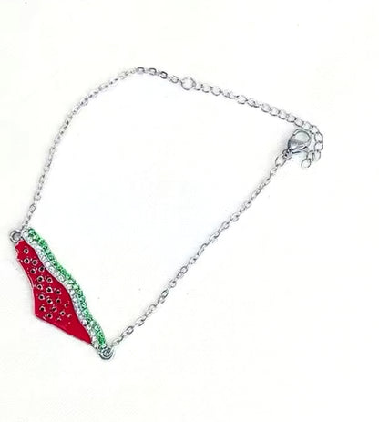 Watermelon Map Bracelet