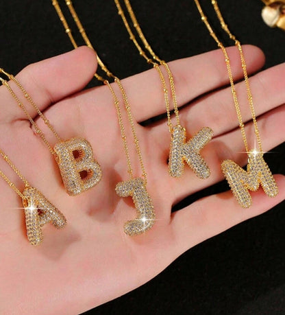 My Bubble Initial Letter Necklace