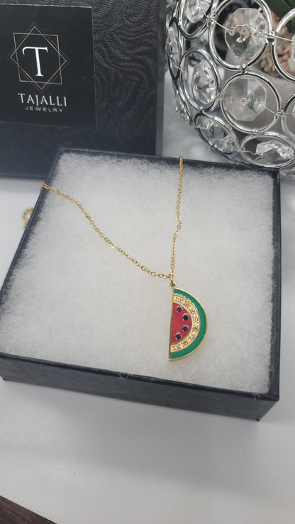 The Coloured Watermelon Necklace