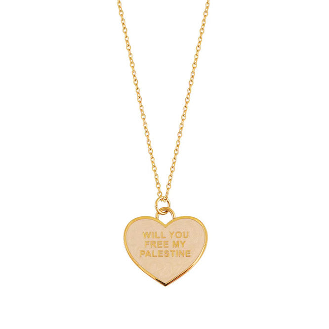 Will You Free My Palestine Necklace