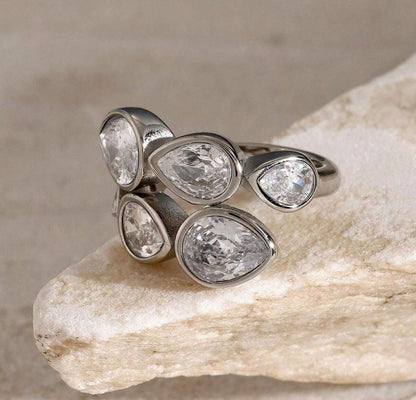 Chunky Teardrop Ring