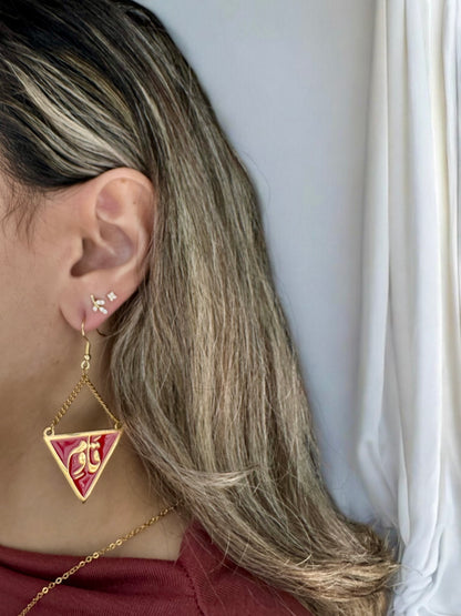 Resist Necklace & Earring Set