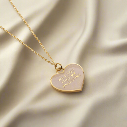 Will You Free My Palestine Necklace