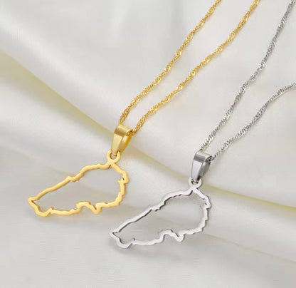Lebanon Map Necklace