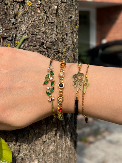 Olive Leaf Cuff & Ring Set