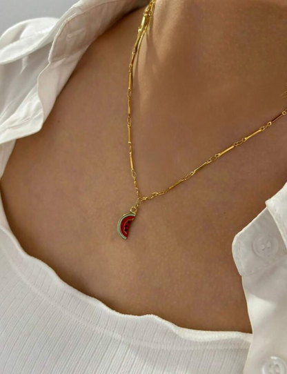 Watermelon Solidarity Necklace