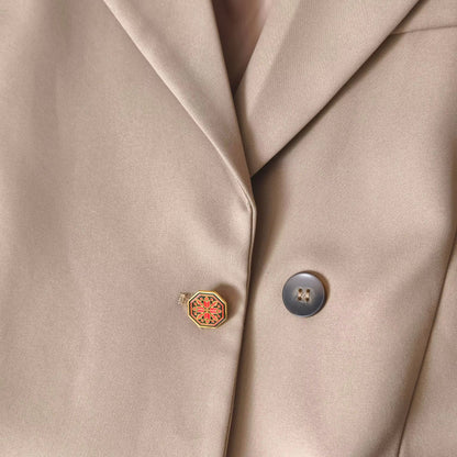 Geometric Tatreez Cufflinks / Buttons