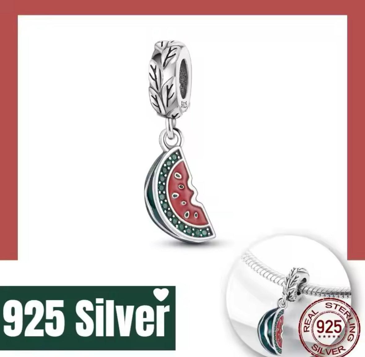 The Hanging Watermelon Charm