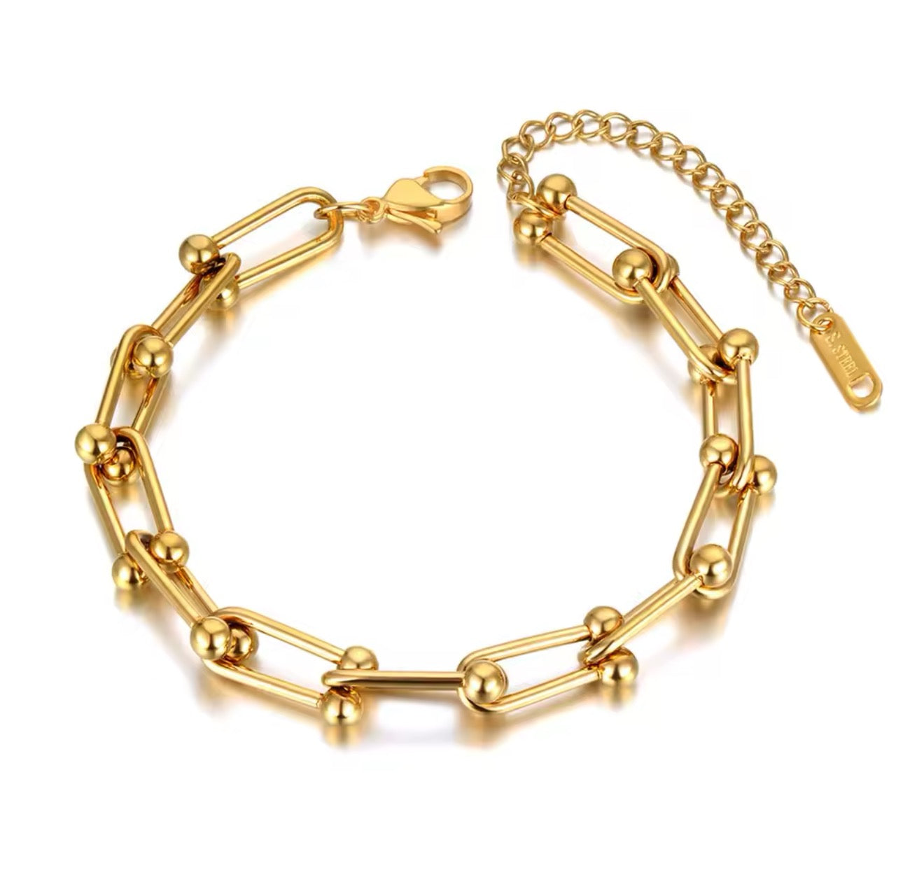 U-Chain Necklace & Bracelet Set