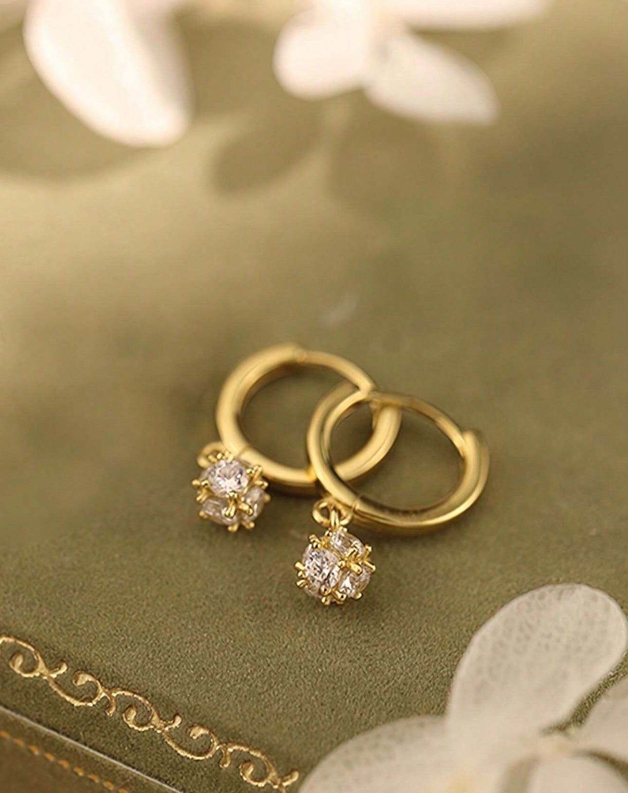 Cz Huggie Earrings