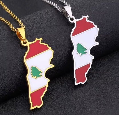 Lebanon Flag Necklace