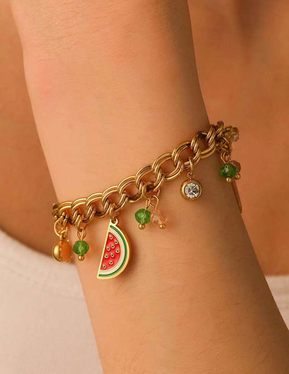 Watermelon Charm Bracelet