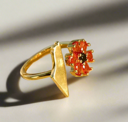Palestine Poppy Ring