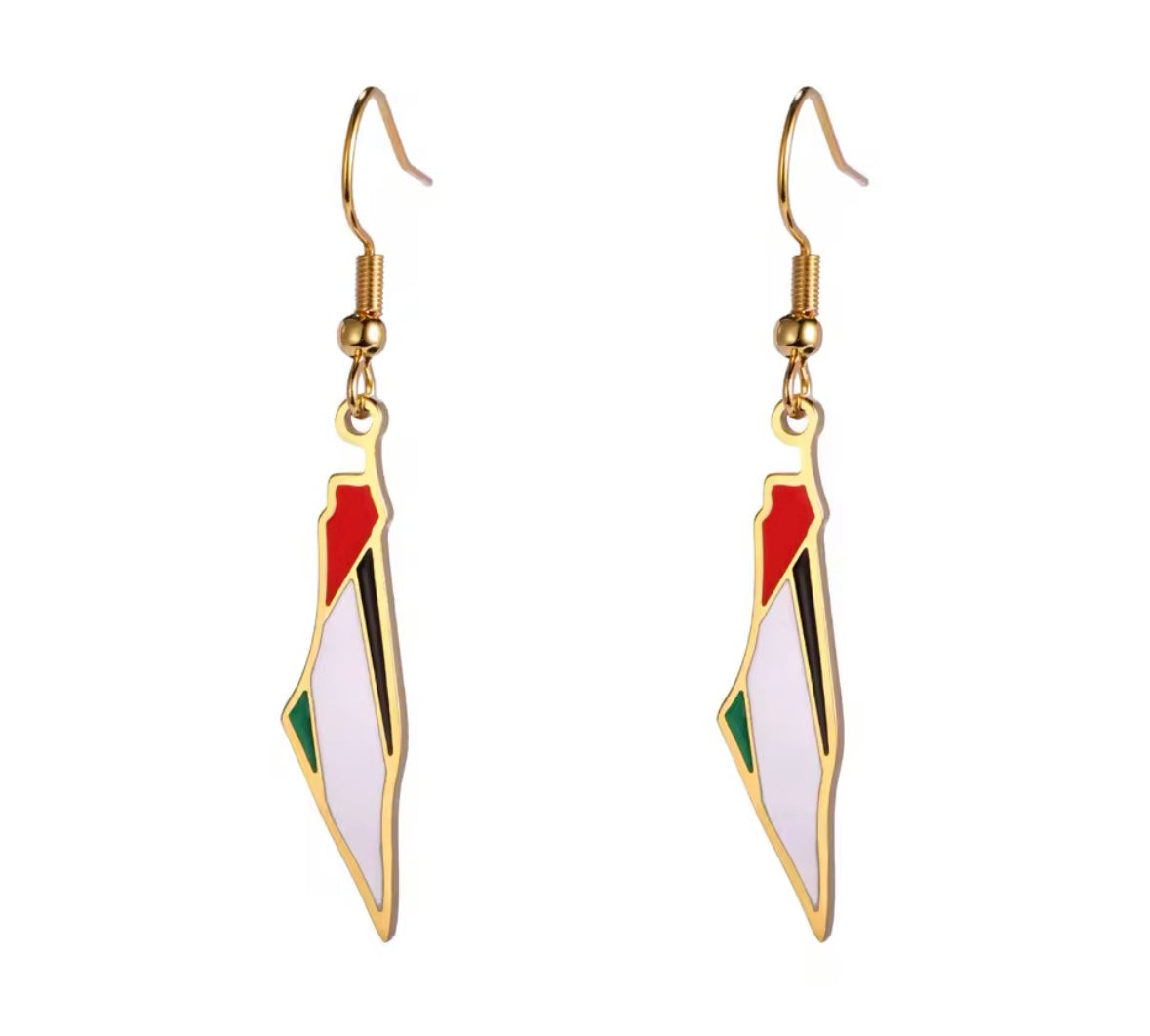 Palestine Map Earrings