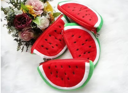 Plush Watermelon Pouch