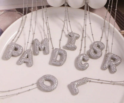 My Bubble Initial Letter Necklace