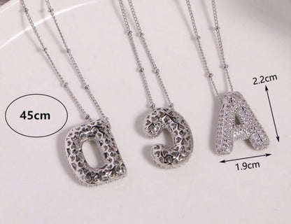 My Bubble Initial Letter Necklace