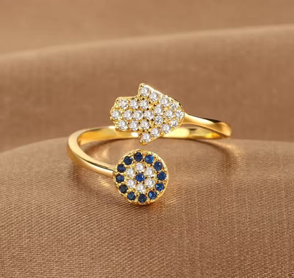 Hamsa Nazar Ring