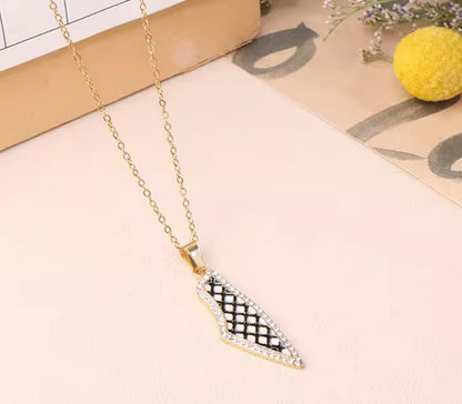 Kuffiyeh Necklace & Earring Set