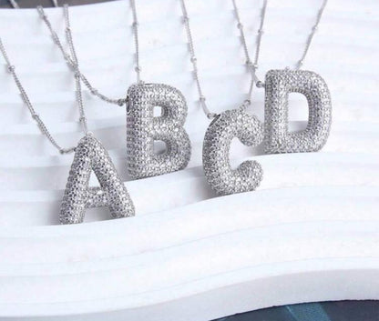 My Bubble Initial Letter Necklace