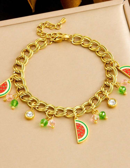 Watermelon Charm Bracelet