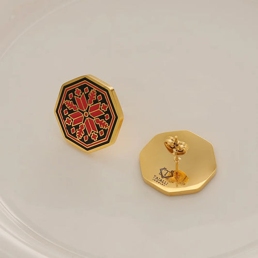 Geometric Tatreez Earrings