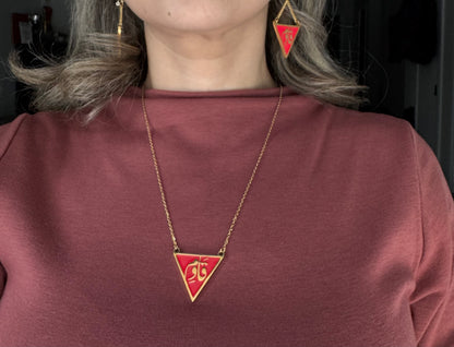 Resist Necklace & Earring Set