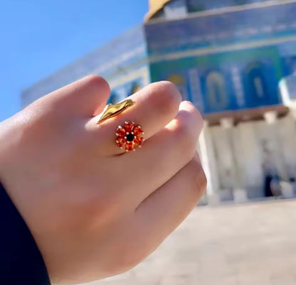 Palestine Poppy Ring