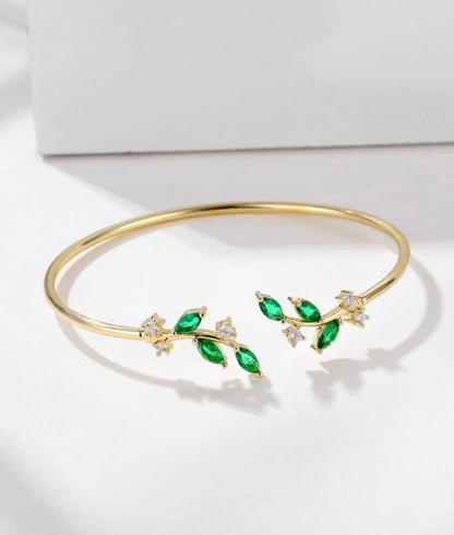 Olive Leaf Cuff & Ring Set