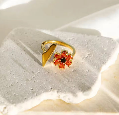 Palestine Poppy Ring