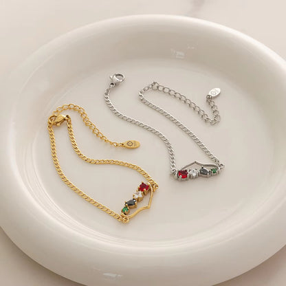 Palestine Map & Gemstone Bracelet