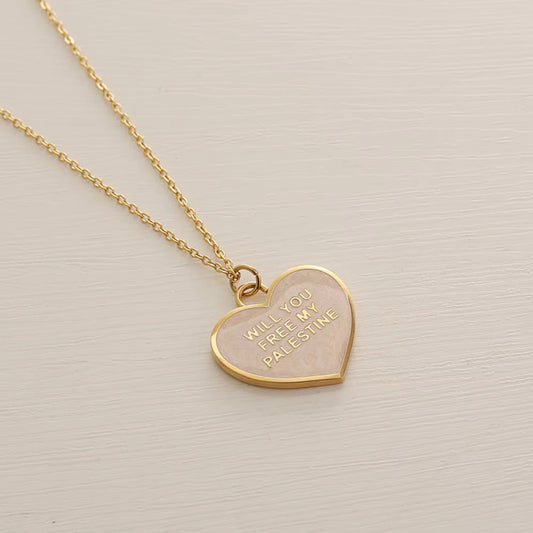Will You Free My Palestine Necklace