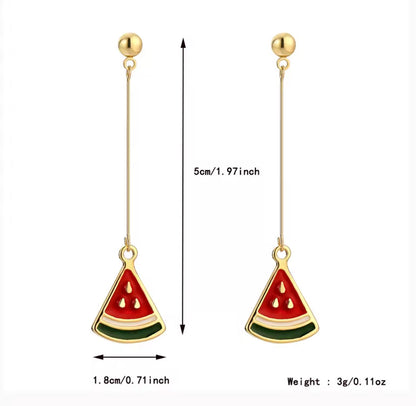 Watermelon Dangling Earrings