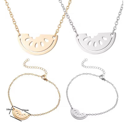 The Watermelon Necklace & Bracelet Set